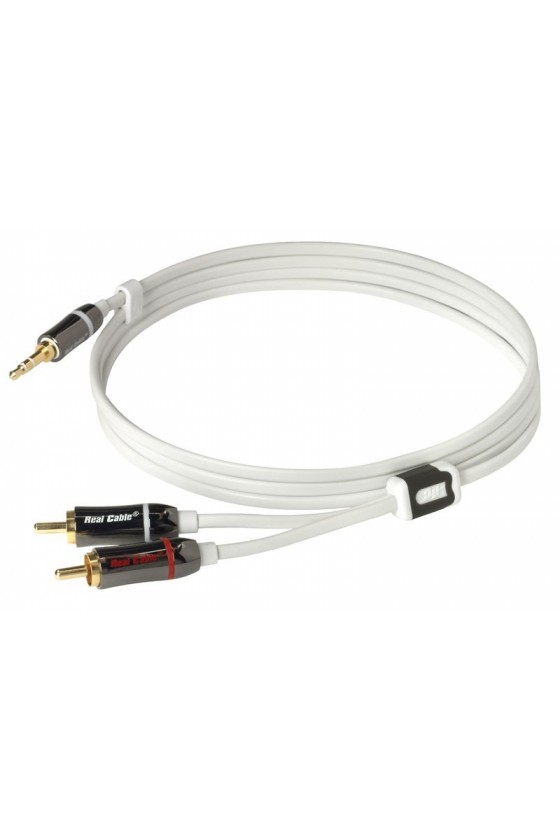 Cabo Jack 3,5mm/RCA Stereo - Real Cable IPLUG-J35M2M - 3 metros
