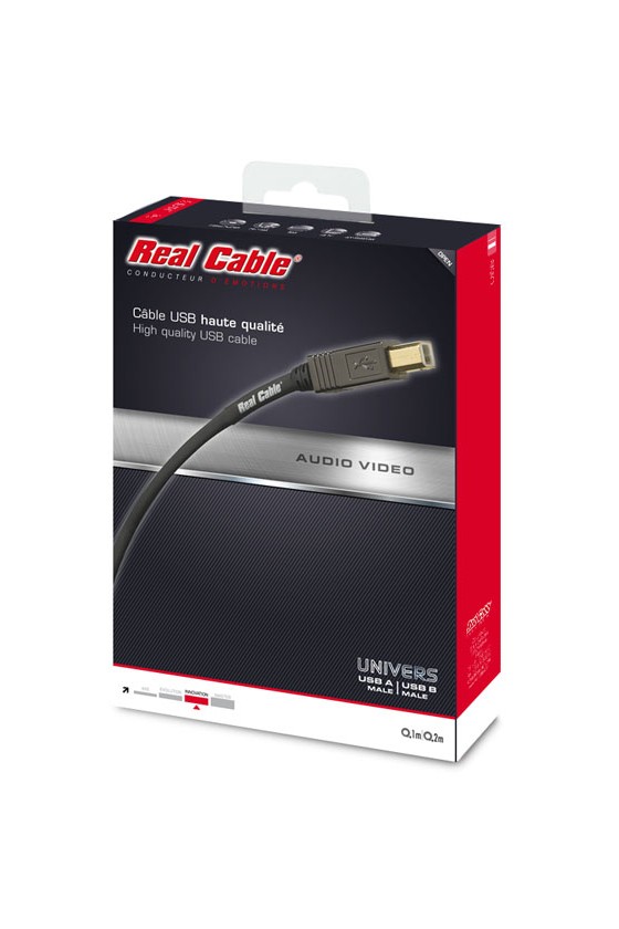 Cabo USB A - USB B - Real Cable UNIVERS 1m