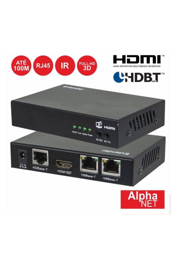 RECEPTOR HDMI RJ45 HDBASET...